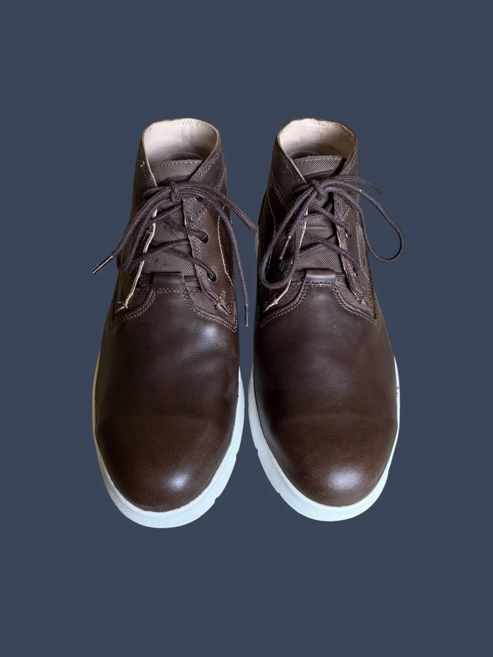 Redwing Cross Lite Brown Leather Safety Toe Chukka Boots Size 11.5 Heritage